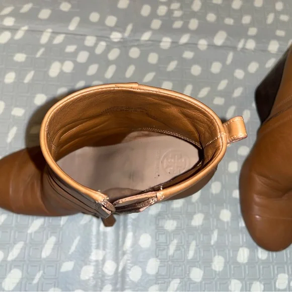 Tory Burch Tan‎ Leather Ankle Boots - Picture 10 of 11